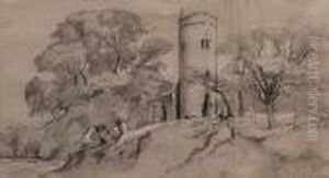 A Saxon Round Tower Church by Anthony Sandys