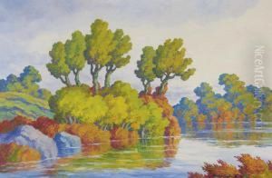 Autumn Symphony (smoky Hill River, Kansas) by Sven Birger Sandzen