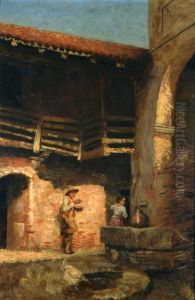 Contadini Nell'aia by Pio Sanquirico