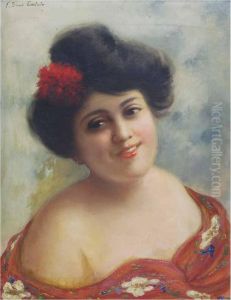 Retrato De Joven by Francesc Sans Castano