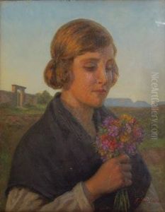 Nina Con Flores