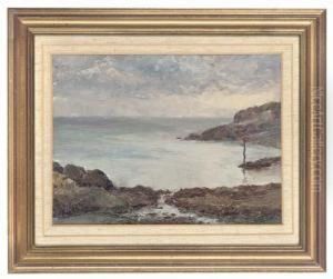 The Harbour, Combe Martin, Devon; And On The Shore, Combe Martin, Devon by Pietro Sansalvadore