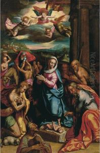 Adorazione Dei Pastori by Fabrizio Santafede