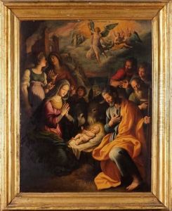 Adorazione Dei Pastori by Fabrizio Santafede