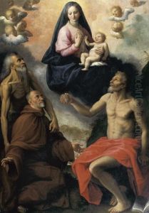 Madonna Con I Santi Onofrio, Girolamo E Un Devoto