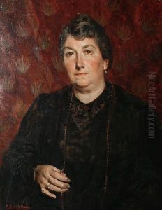 A Half Length Portrait Of A Lady by Marceliano Santamaria