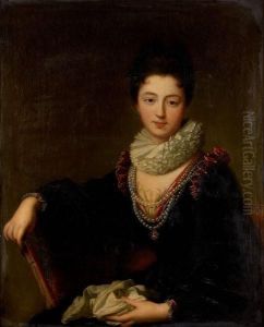 Portrait Presume De Madame Le Peletier Des Forts by Jean-Baptiste Santerre