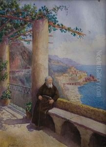 Vista De Napoles by P. Santini