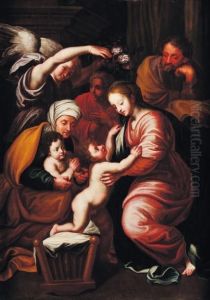 La Sainte Famille by Francesco Raffaello Santoro