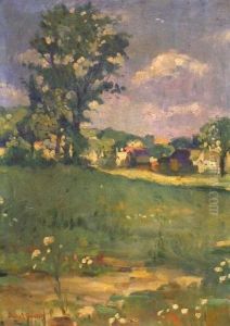 Countryside In Spring by Daniel Francois Santry