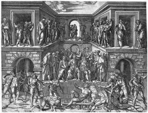 Das Martyrium Des Hl. Laurentius by Giulio Sanuto