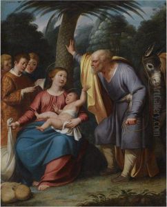 The Rest On The Flight To Eygpt by Carlo Saraceni