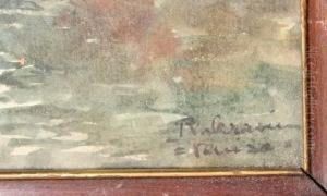 Untitled Seascape by Regnault Sarazin