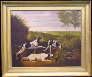 Three Pointers Hunting Pheasants