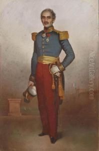 Portrait D'un Officier En Pied by Honore Charles Sardou