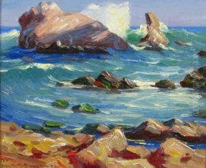 A Beach At Corona Del Mar by Paul Turner Sargent