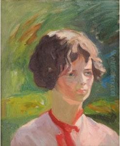 Impressionist Style Female Portrait by Paul Turner Sargent