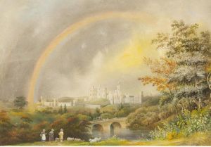 Windsor Castle With A Rainbow