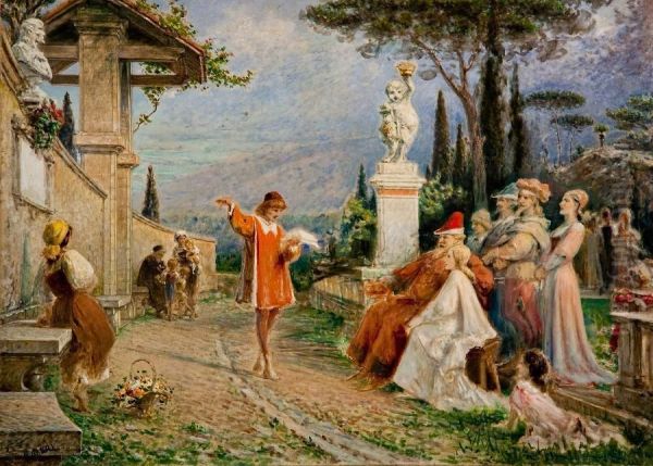 Marsilio Ficino Legge La Filosofia Platonica Ai Conti Serristori - view 1