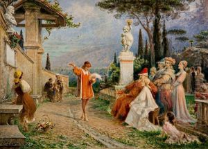 Marsilio Ficino Legge La Filosofia Platonica Ai Conti Serristori by Egisto Sarri