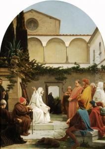 Predica All'interno Di Un Chiostro