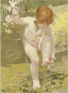 Bimba Ferita (ritratto Della Figlia) by Giulio Artistide Sartorio