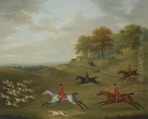 A Hunt In Full Cry by John Nost Sartorius