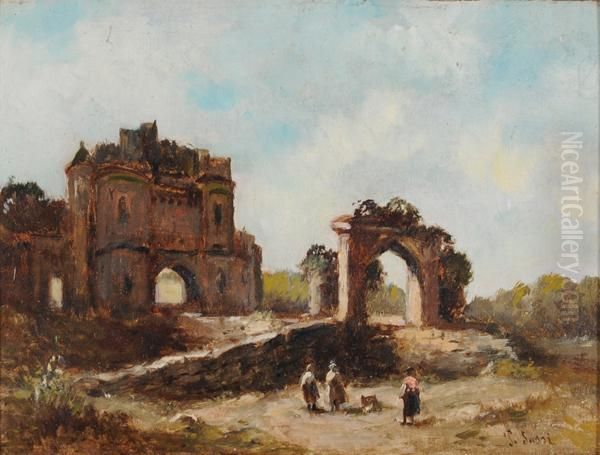 Ruderi Romani Con Figure - view 1