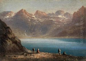 Paesaggio Montano Con Lago by Hubert Sattler