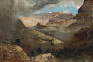 Storm Over The Grand Canyon by Frank Paul Sauerwein