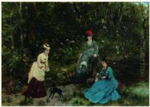 Reunion Dans Un Parc by Noel Saunier