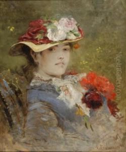 Promeneuse Aux Fleurs