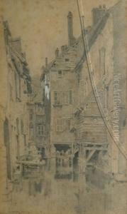 Canal A Montargis by Octave Alfred Saunier