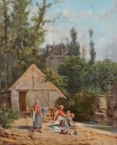 Les Lavandieres Pres Du Moulin