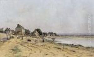 Plage Normande by Adrien Jacques Sauzay