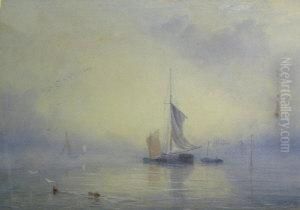Sunrise On The Exe by Charles Roscoe Savage