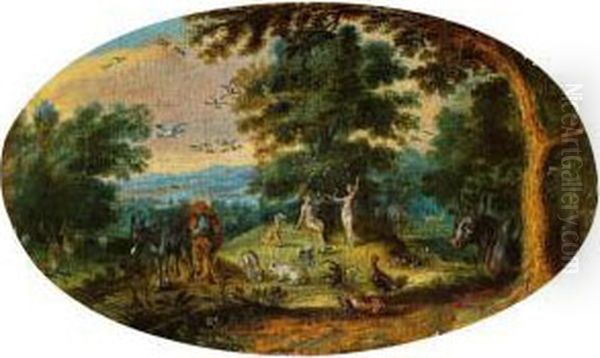 Paradieslandschaft Mit Sundenfall - view 1
