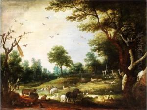 Adam Und Eva Im Paradies by Hans Savery