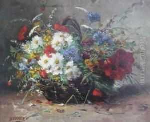 Bouquet De Fleurs. by Paul Savigny