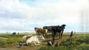 Polderlandschap Met Vee