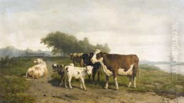 Hollandische Landschaft Mit Kuhherde. - view 1