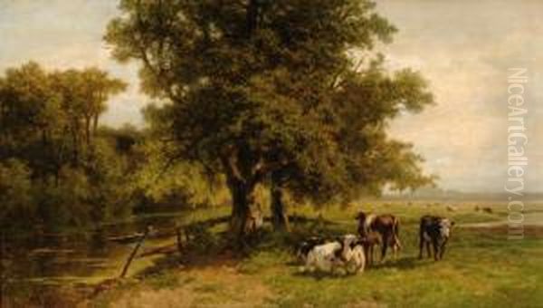 Cows In A Sunnymeadow - view 1