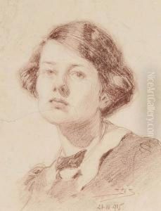 Portret Kobiety, 1915 R. by Stanislaus Sawiczewski