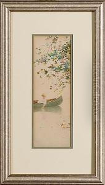 View Of A Female In Canoe - view 1