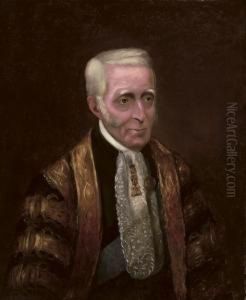 Portrait Arthur Wellesley, Duke Of Wellington (1769-1852), Half-length, In The Robes Of The Chancellor Of The Oxford University