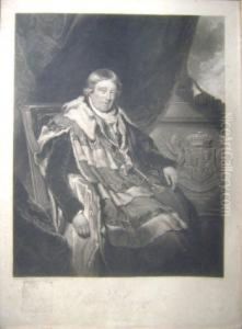 After Arthur William Devis , 'viscount Curzon - A Portrait', Engraving, 54cm X 39cm, Framed