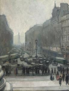 View Of The Place De La Concorde From The Madeleine, Paris