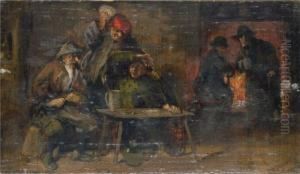 Interno D'osteria by Giuseppe Michele Scaglia