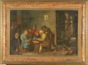 Interno Con Figure by Giuseppe Michele Scaglia