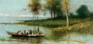 In Barca Lungo Il Fiume by Vincenzo Scala